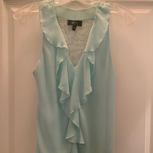 Sky blue dressy tank